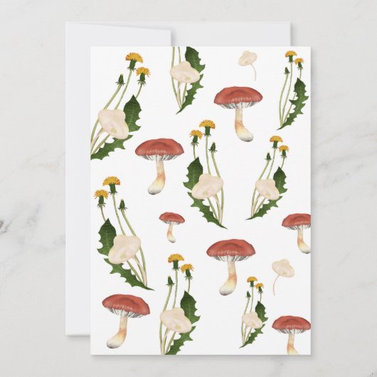 Kleine Mushroom-Babydusche Einladung (Rückseite)