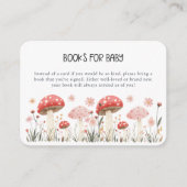 Kleine Mushroom-Wildblume Babydusche Begleitkarte (Vorderseite)