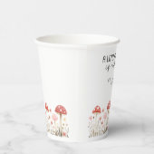 Kleine Mushroom-Wildblumen Babydusche Papiertasse Pappbecher (Rechts)