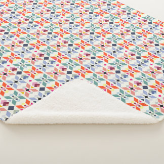 kleine Muster Sherpadecke