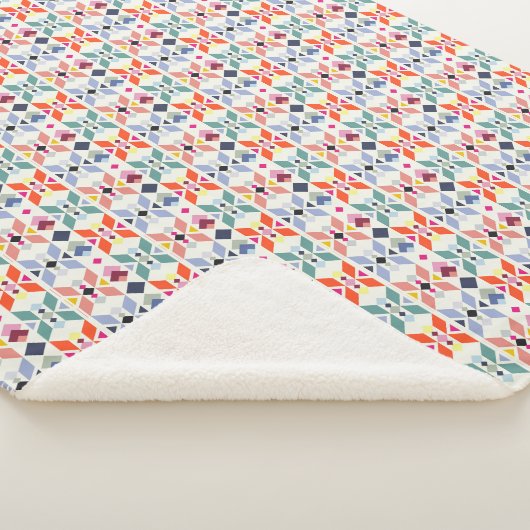 kleine Muster Sherpadecke (3/4)