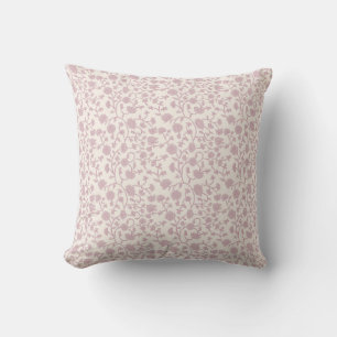 Kleine nachlaufende Blumen-Blockdruck - Pink Kissen