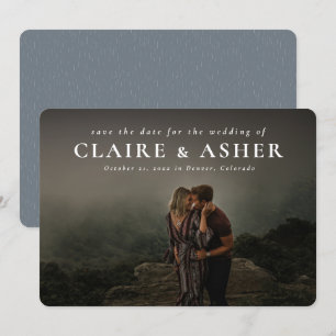 Kleine Namen - Klassische Fotokarte Save the Date