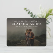 Kleine Namen - Klassische Fotokarte Save the Date (Stehend Vorderseite)