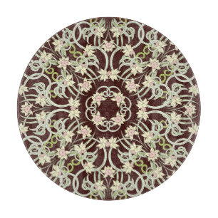 Kleine Narzisse, Jugendstil Quadrat. Schneidebrett