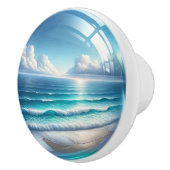 Kleine Nautik - Keramik-Schubknöpfe für den Ozean Keramikknauf (Rechts)