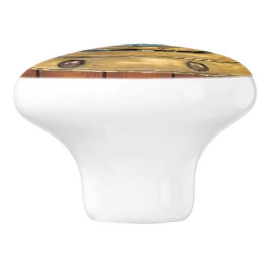 Kleine Nautische Porthole-Schubknöpfe Keramikknauf (Seitenansicht)