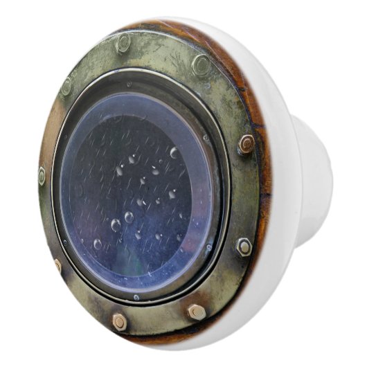Kleine Nautische Porthole-Schubknöpfe Keramikknauf (Rechts)
