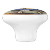 Kleine Nautische Porthole-Schubknöpfe Keramikknauf (Seitenansicht)