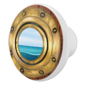 Kleine Nautische Porthole-Schubknöpfe Keramikknauf (Rechts)