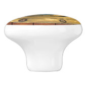 Kleine Nautische Porthole-Schubknöpfe Keramikknauf (Seitenansicht)