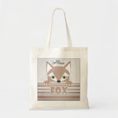 Kleine, neugierige Fox Tote Tasche (Vorne)