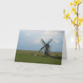 Kleine niederländische Windmühle in der Karte (Gelbe Blume)