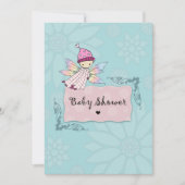 Kleine, Niedliche Baby-Girl-Babydusche lädt ein Einladung (Vorderseite)