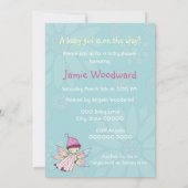 Kleine, Niedliche Baby-Girl-Babydusche lädt ein Einladung (Rückseite)