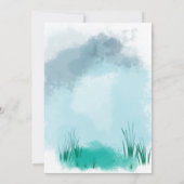 Kleine Niedliche Babydusche Einladung (Rückseite)