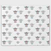 Kleine niedliche Engel von Renee Lavoie Geschenkpapier (Flach)