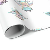 Kleine niedliche Engel von Renee Lavoie Geschenkpapier (Rolleneckpunkt)