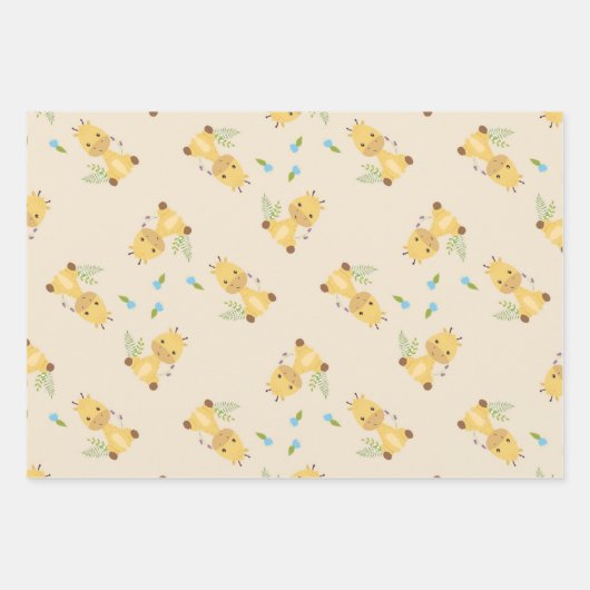 Kleine niedliche Giraffe Geschenkpapier Set (Vorderseite 2)