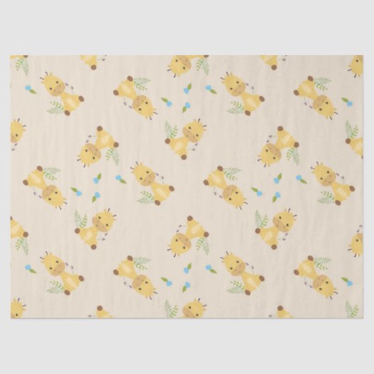 Kleine niedliche Giraffe Seidenpapier (Vorderseite)