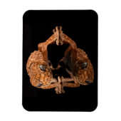 Kleine Niedliche Lizard Reptil mit Reflektion Magnet (Vertikal)