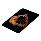 Kleine Niedliche Lizard Reptil mit Reflektion Magnet (Linke Seite)