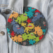 Kleine niedliche lustige Monster Button (Beispiel)