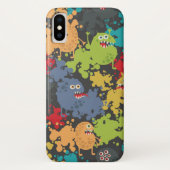 Kleine niedliche lustige Monster Case-Mate iPhone Hülle (Rückseite)