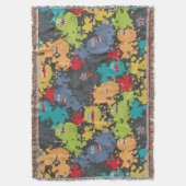 Kleine niedliche lustige Monster Decke (Vorderseite Vertikal)