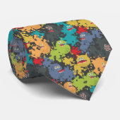 Kleine niedliche lustige Monster Krawatte (Gerollt)