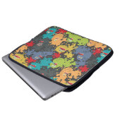 Kleine niedliche lustige Monster Laptopschutzhülle (Vorne Knopf)