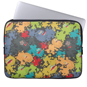 Kleine niedliche lustige Monster Laptopschutzhülle
