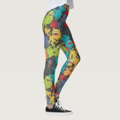 Kleine niedliche lustige Monster Leggings (Rechts)
