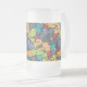 Kleine niedliche lustige Monster Mattglas Bierglas (VorderseiteRechts)