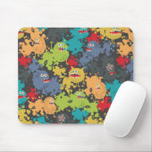 Kleine niedliche lustige Monster Mousepad (Mit Mouse)