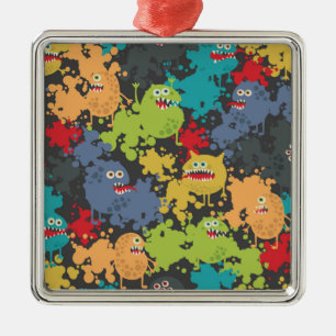 Kleine niedliche lustige Monster Ornament Aus Metall