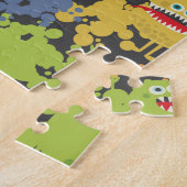 Kleine niedliche lustige Monster Puzzle (Seite)