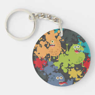 Kleine niedliche lustige Monster Schlüsselanhänger