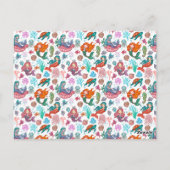 Kleine Niedliche Mermaids zum Geburtstag Postkarte (Rückseite)