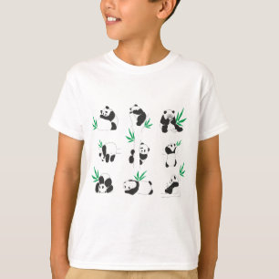 Kleine niedliche Pandas T-Shirt