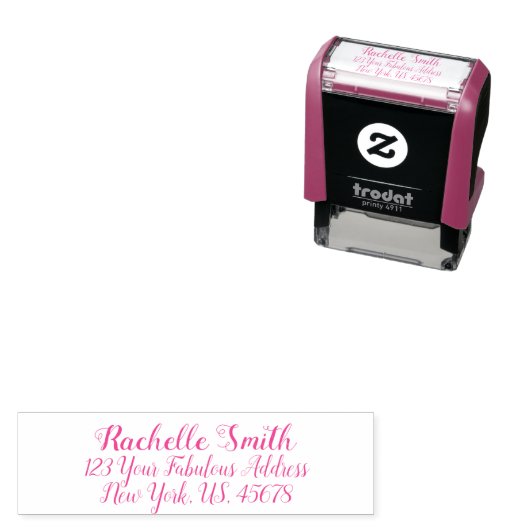 Kleine Niedliche Rücksendeadresse Permastempel (Beispiel)