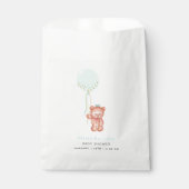 Kleine Niedliche Teddy Bear Babydusche Geschenktütchen (Vorderseite)