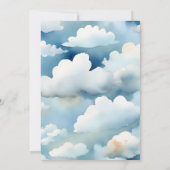 Kleine niedliche Teddybär-Babydusche Einladung (Rückseite)