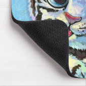 Kleine niedliche Tigerkatze Mousepad (Ecke)