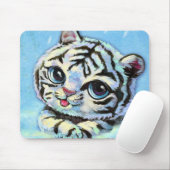 Kleine niedliche Tigerkatze Mousepad (Mit Mouse)