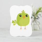 Kleine niedliche Vögel Einladung (Stehend Vorderseite)