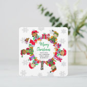 Kleine Niedliche Whimsical Elves Karte (Stehend Vorderseite)