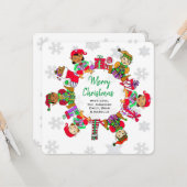 Kleine Niedliche Whimsical Elves Karte (Vorderseite/Rückseite Beispiel)