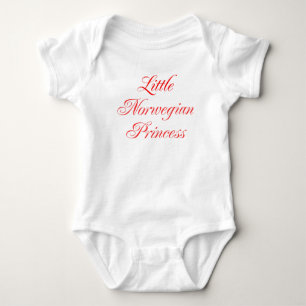 Kleine norwegische Princess Baby Girl Strampler