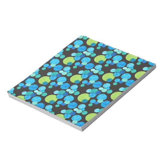 Kleine Notepad- oder Jotter-, Blue Moons auf Schwa Notizblock (Rotiert)